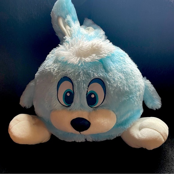 Kellytoy Easter Bunny Rabbit Spring Blue Plush Buck Teeth Stuffed Animal 18 - Picture 1 of 3